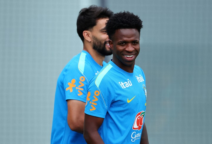 Vinicius, la figura de Brasil. (Reuters/Vincent Carchietta)