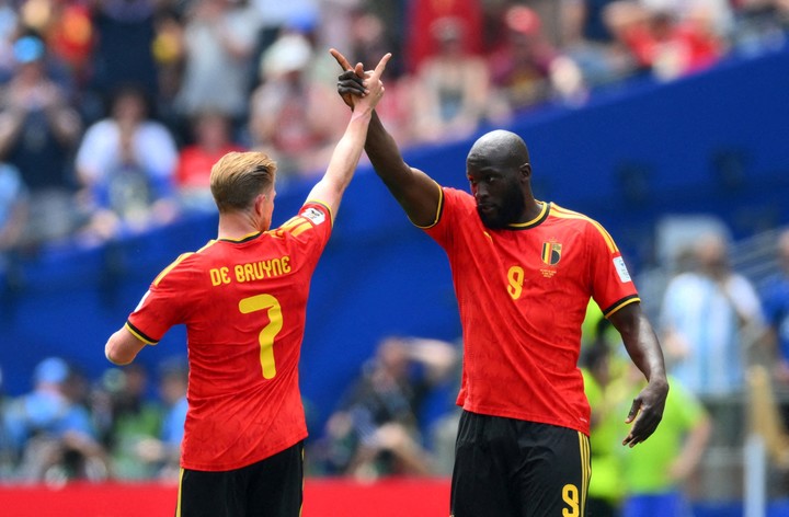 Romelu Lukaku y Kevin De Bruyne (Reuters).