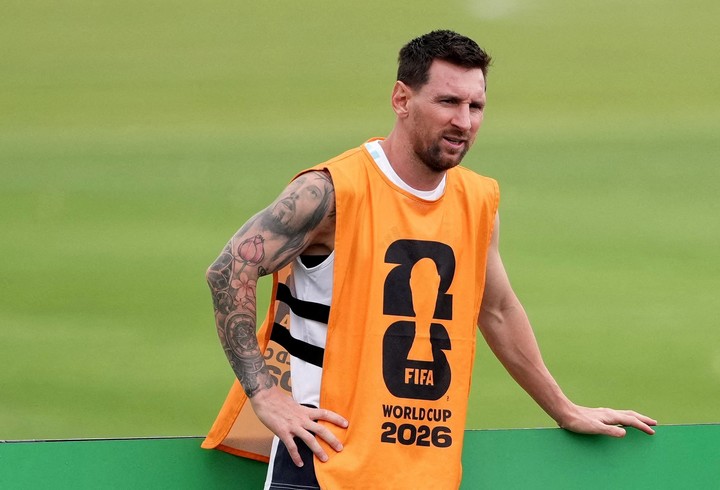 El entrenamiento de Argentina (IMAGN IMAGES via Reuters/Jay Biggerstaff).