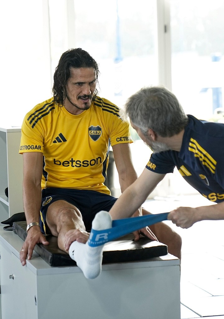 El Matador y una lesión complicada. (Foto: Prensa Boca)