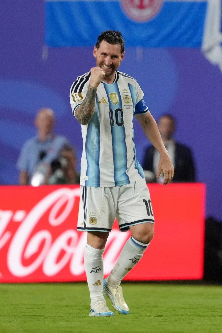 Lionel Messi, puntero en la tabla (AP Photo/Ed Zurga)
