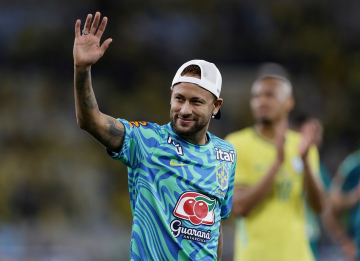 Neymar disfrutó la goleada sobre Panamá. REUTERS/Ricardo Moraes
