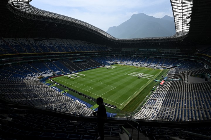 Vista del estadio de Monterrey, escenario del partido del Mundial 2026 entre Japón y Túnez (EFE).