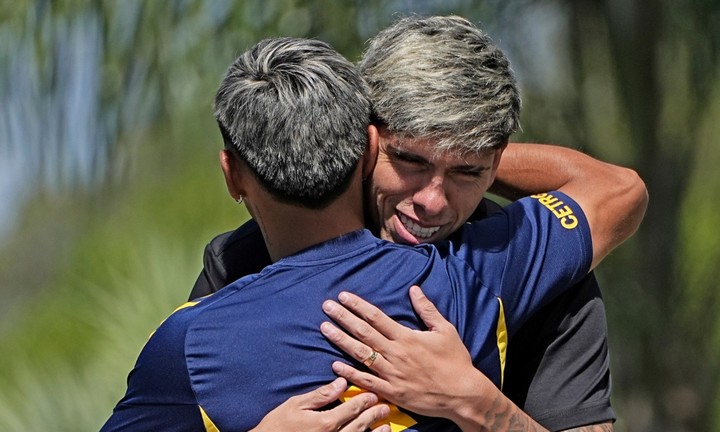 Palacios y un año particular en Boca: aún no jugó oficialmente en 2026. (Prensa Boca)