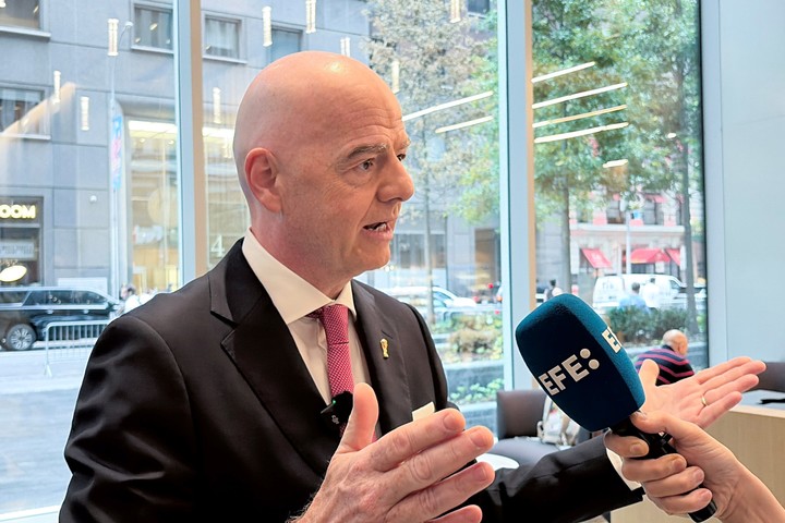 El presidente de la FIFA, Gianni Infantino, este martes.