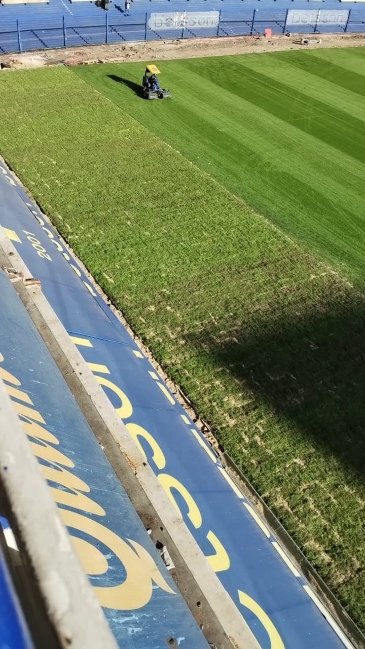 Boca y nuevo sistema de drenaje. Foto: @eze_sosa

