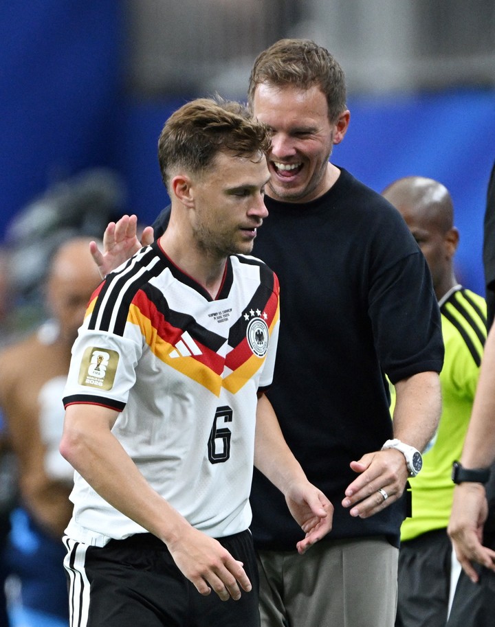Nagelsmann junto a Kimmich (REUTERS).