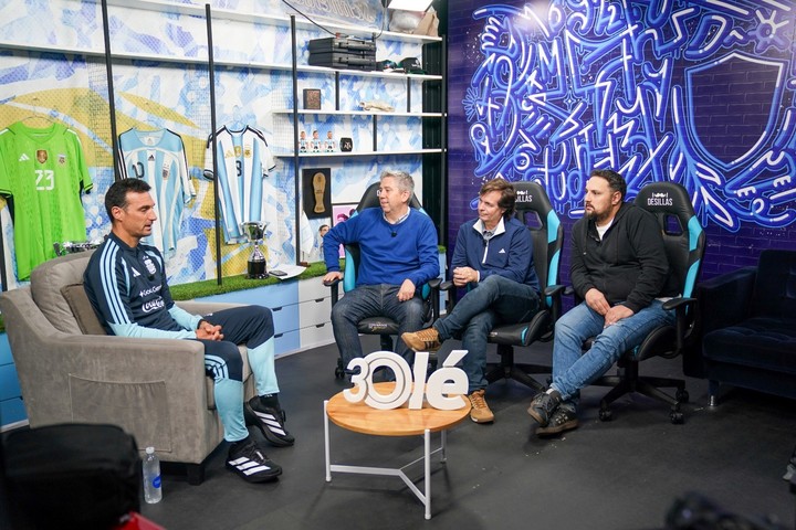 Scaloni charló con Olé y dio sus candidatos a protagonizar el Mundial (Maxi Failla).