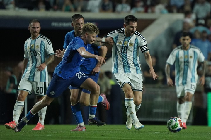 Messi en acción.
Foto Juano Tesone/ Enviado especial