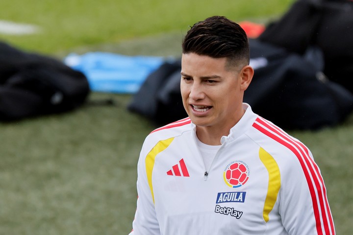 Jugador de selección: James arriba al torneo de la FIFA con poco rodaje.