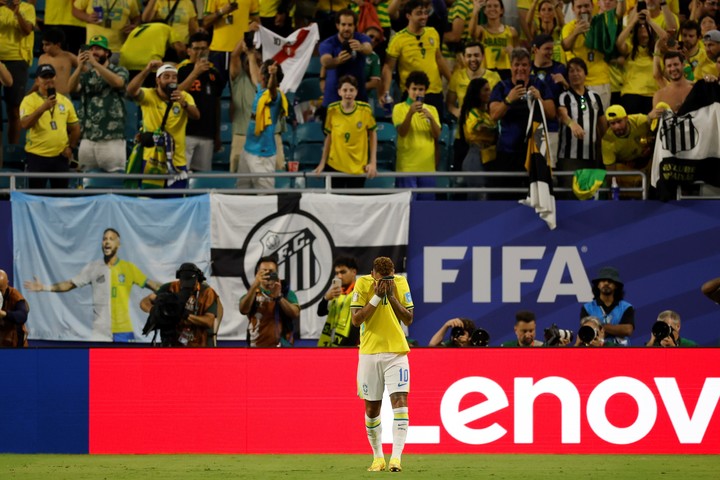 La emoción de Neymar (EFE).