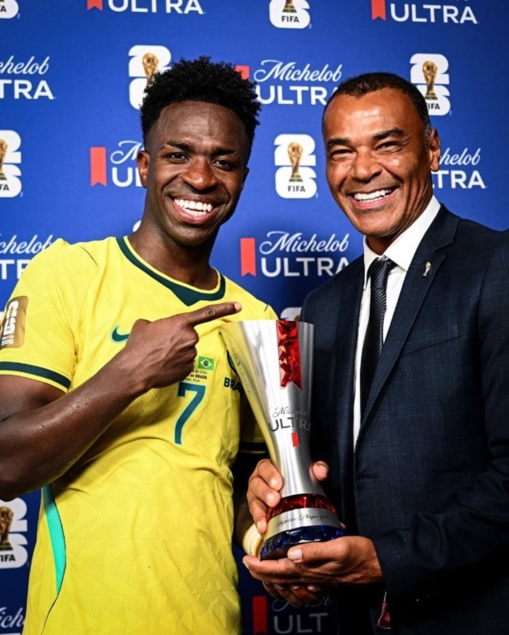 Vinicius acumuló otro premio al mejor jugador del partido. (@goal)