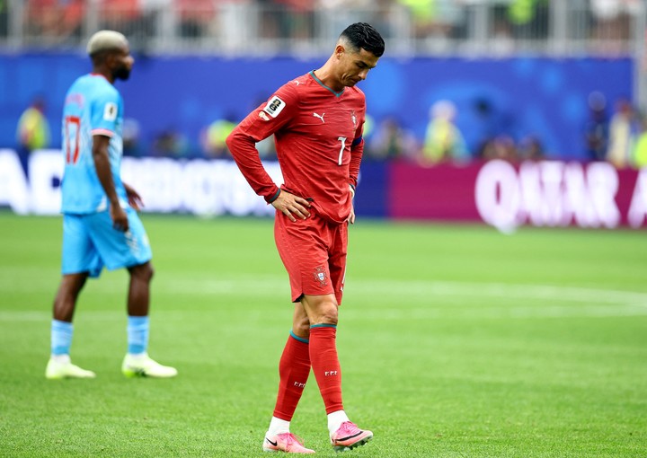 La Portugal de Cristiano Ronaldo viene de ser sorprendido por RD Congo (REUTERS).