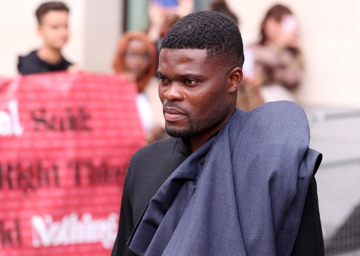 Thomas Partey, en los tribunales de Londres.   