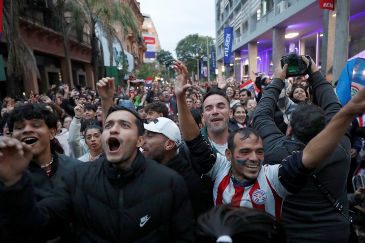 Los fans coparon las calles.