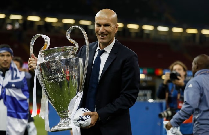 Zidane con la Champions League.