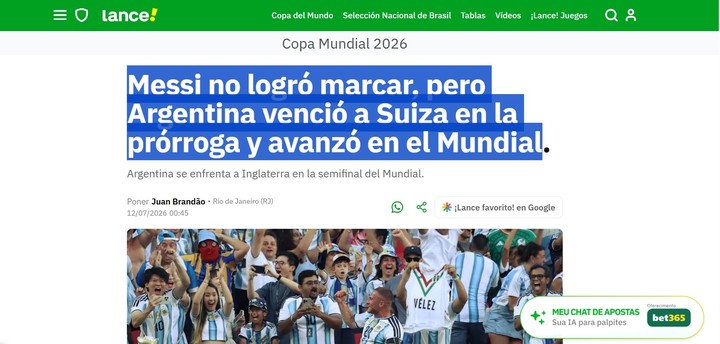 El análisis de Lance.