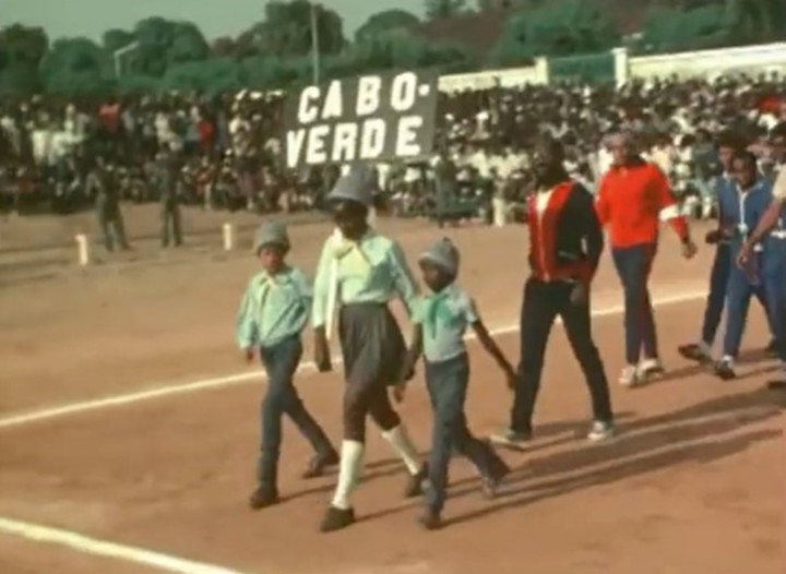 Así desfiló Cabo Verde en su primera participación internacional: la Copa Amilcar Cabral de 1979.