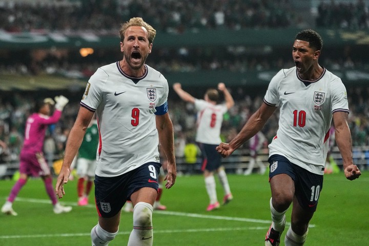 Kane y Bellingham vienen de un cruce áspero ante México. (AP)