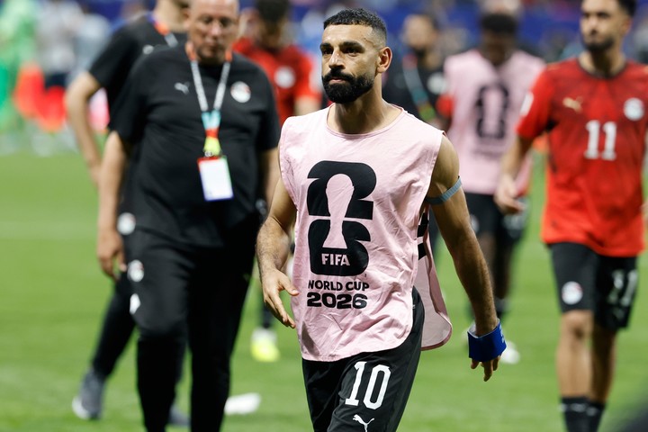 Mohamed Salah, tras la eliminación de Egipto ante Argentina.