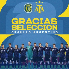 El curioso descuido de Rosario Central: le agradecieron a la Selección, con una foto sin Messi