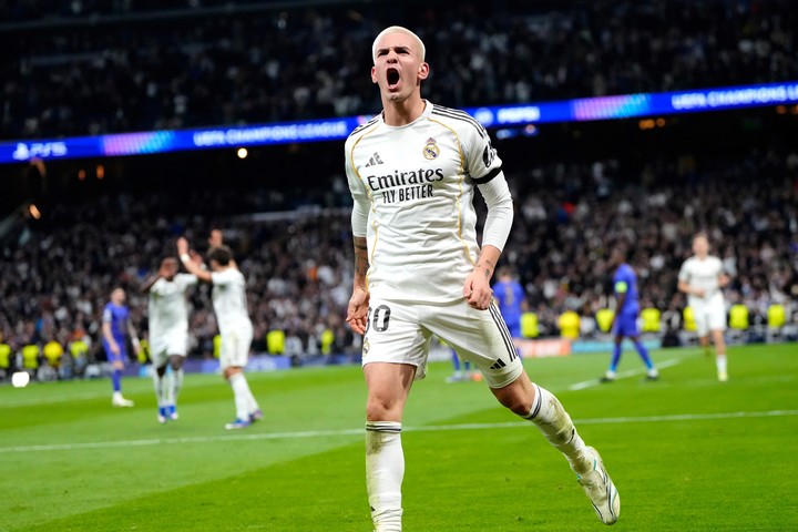 Franco Mastantuono lleva tres goles con la camiseta del Real Madrid.