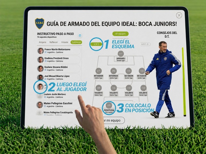 Arma tu equipo de Boca.