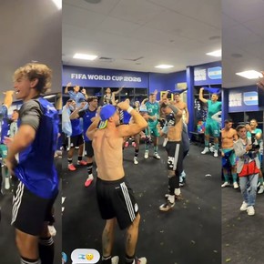 "Queremos ser campeones otra vez": el festejo de los jugadores en el vestuario tras el triunfo histórico ante Inglaterra