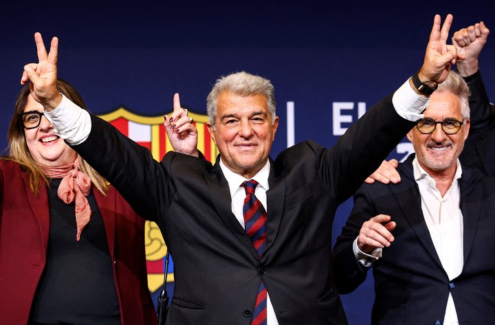 Joan Laporta, el presidente del Barcelona. (foto: REUTER)