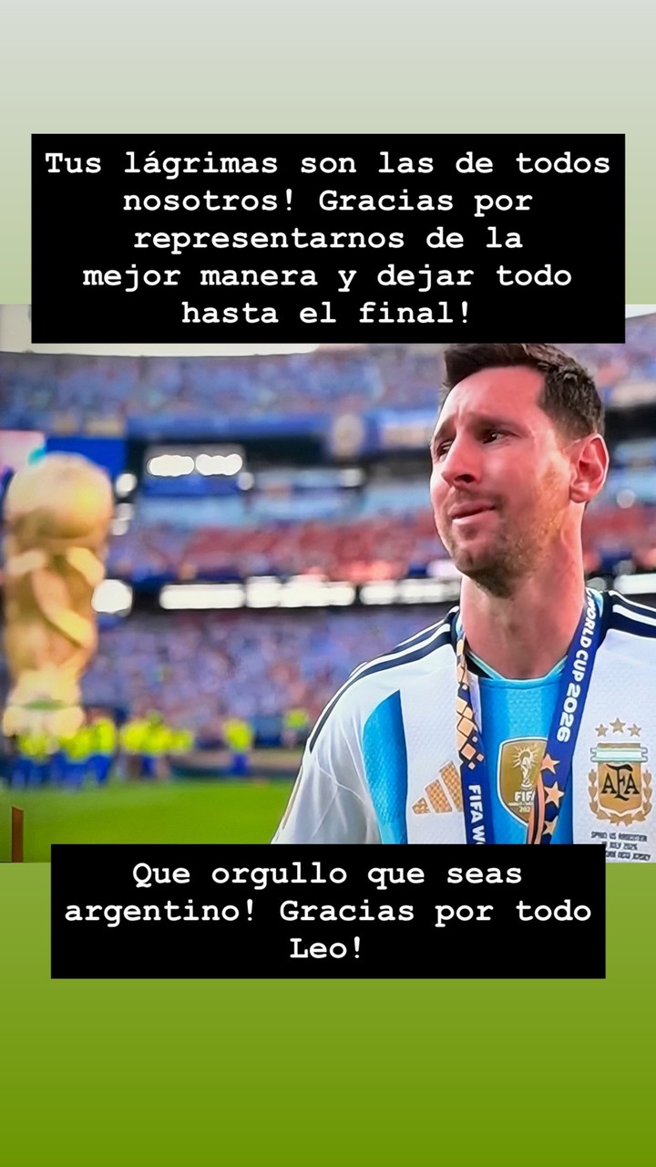 Dalma y un mensaje para Messi (Instagram: @dalmaradona).