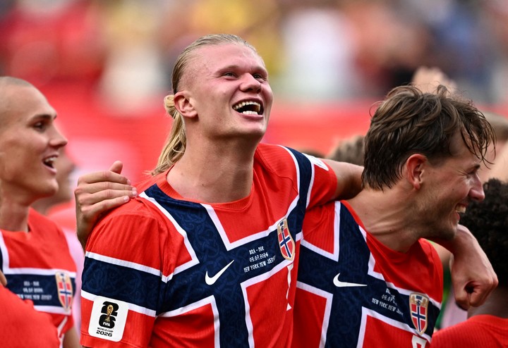 Erling Haaland con Noruega. (REUTER)