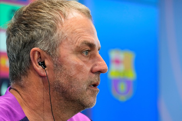 Hansi Flick, DT del Barcelona. (EFE)
