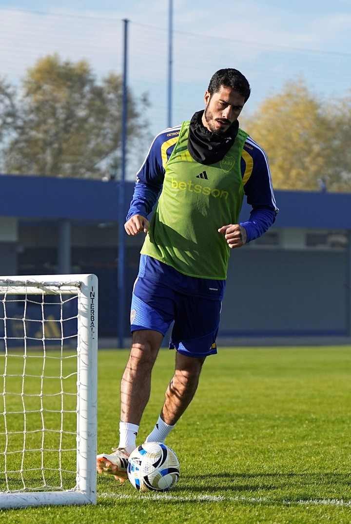 Nicolas Figal, que jugó apenas seis partidos en ese 2026, arrancó de titular con el Vasco, que va a contar con él en lo que resta del año (Prensa Boca).