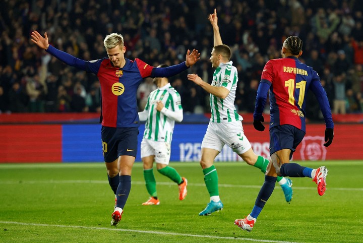 Dani Olmo, en el Barsa: el mismo equipo en el que se formó Leo (REUTER).