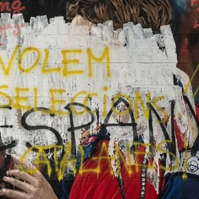 Vandalizaron un mural de Ferran Torres, el verdugo de Argentina en la final del Mundial
