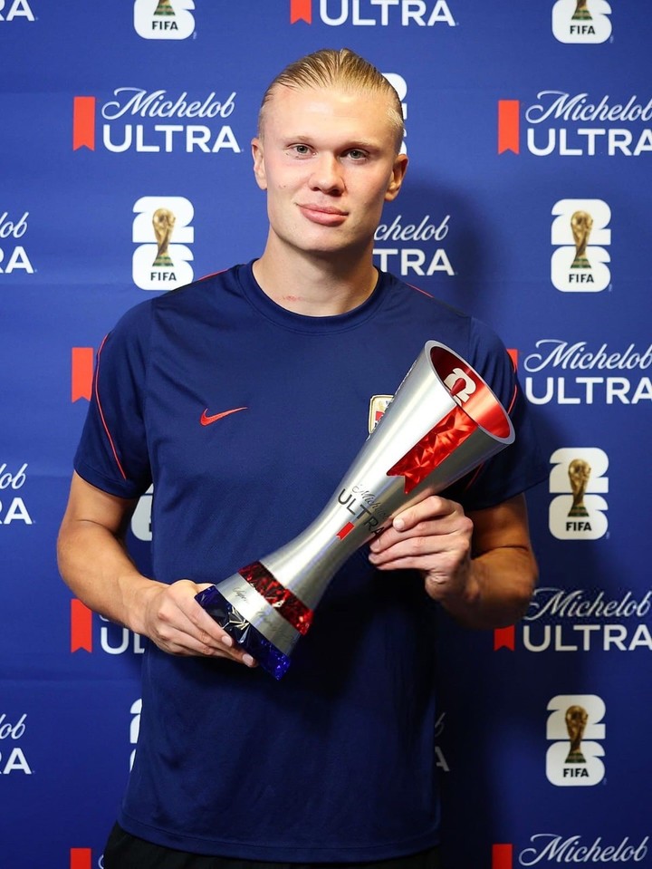 El vikingo Haaland, figura con su selección y con el Manchester City.