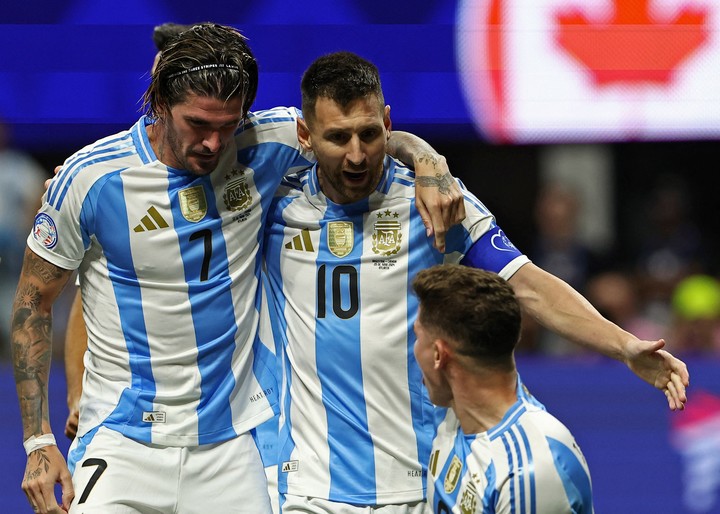 Messi en su vuelta al MetLife en 2024, ante Canadá (REUTER).