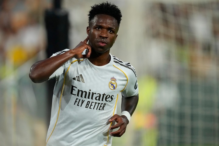 Vinicius en Real Madrid. (AP)