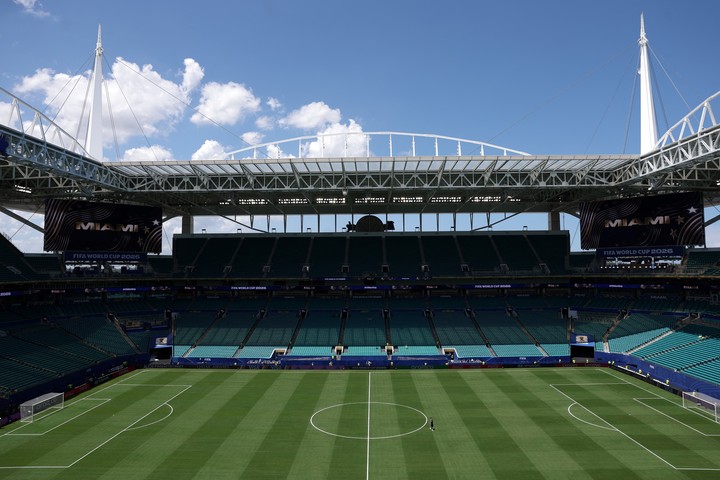 Argentina juega en Miami (REUTERS).