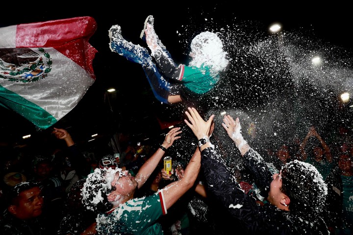 Los festejos de un niño (EFE).