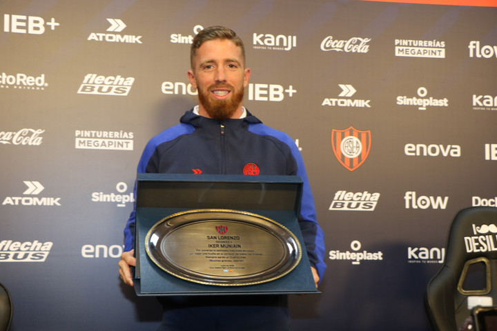 La despedida de Iker Muniain en San Lorenzo (Foto: Gentileza Ramiro Souto).
