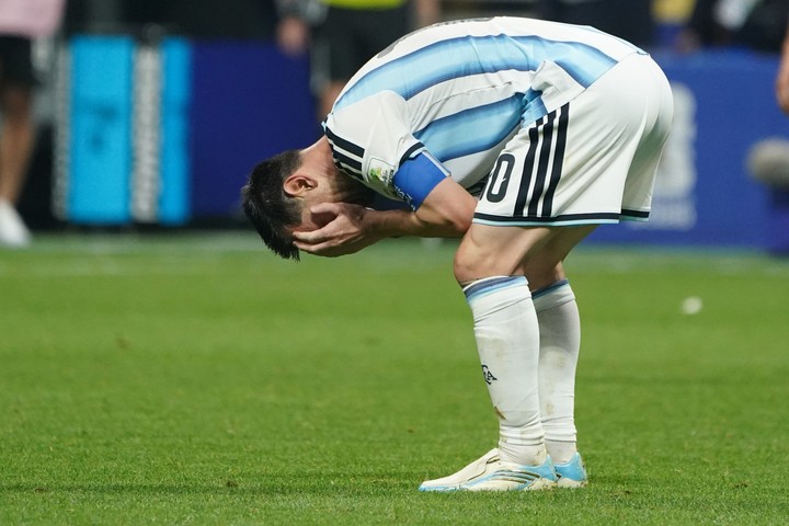 El llanto de desahogo de Messi (Juano Tesone/Enviado especial).