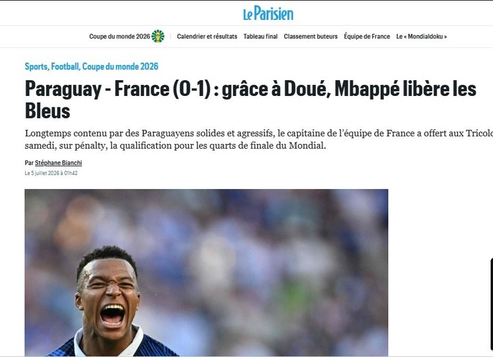Las reacciones en los medios de Paraguay y Francia.