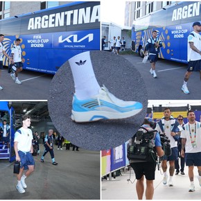 El detalle que identifica a la Selección: todos con las zapatillas Messi
