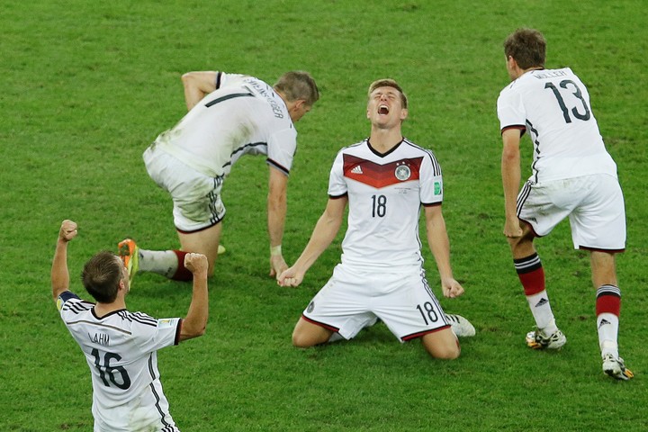 Alemania logró dos veces esta marca pero no le fue muy bien (AP Photo/Hassan Ammar, File).