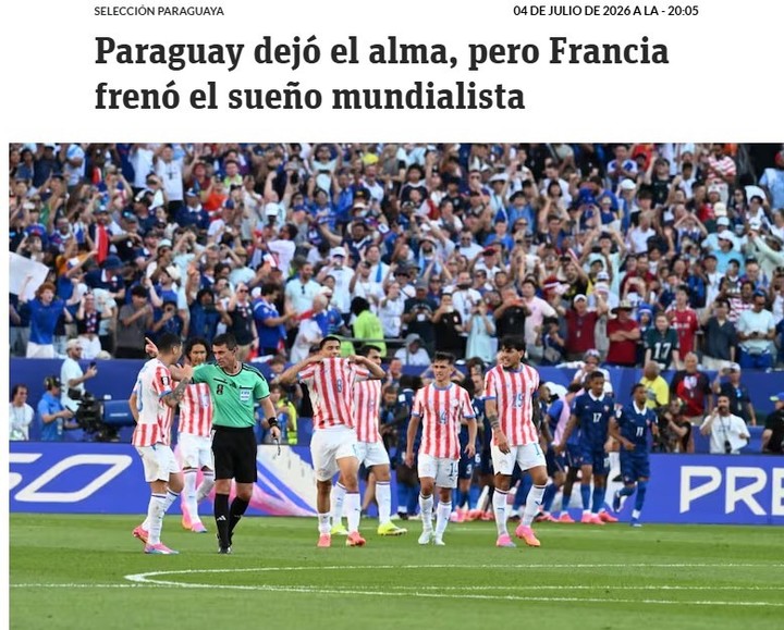 Las reacciones en los medios de Paraguay y Francia.