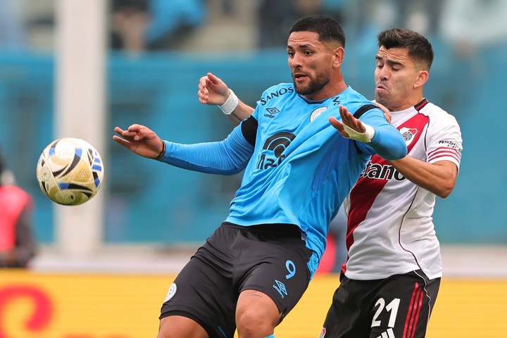 Passerini, en la final ante River. (AP)