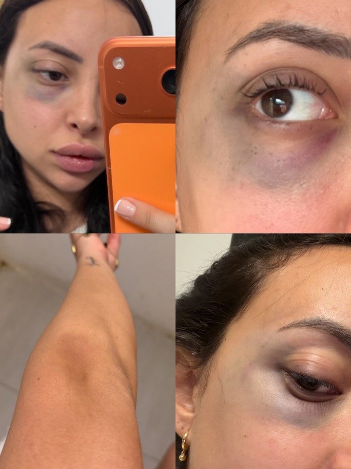 Cuatro imágenes que mostró Karen en su Instagram.