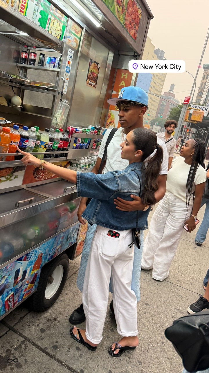 Yamal y su pareja en NY (Foto: Instagram @ineesgaarcia).