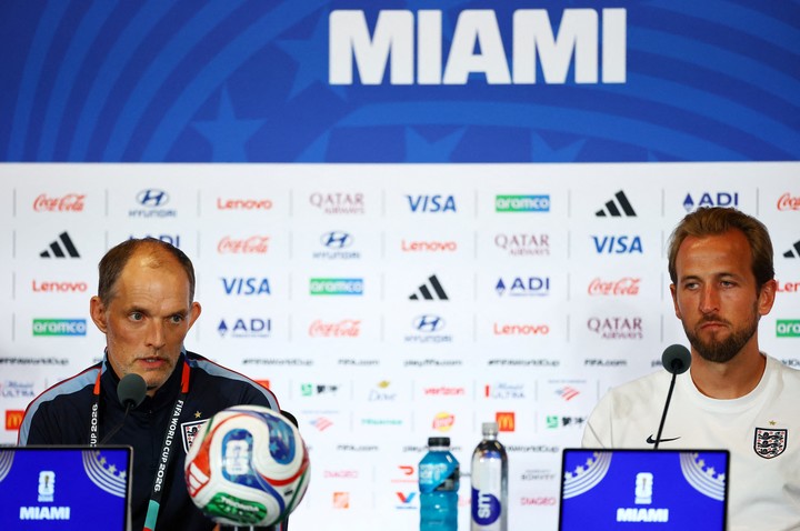 Tuchel y Kane en conferencia de prensa. (Foto: Reuters)
